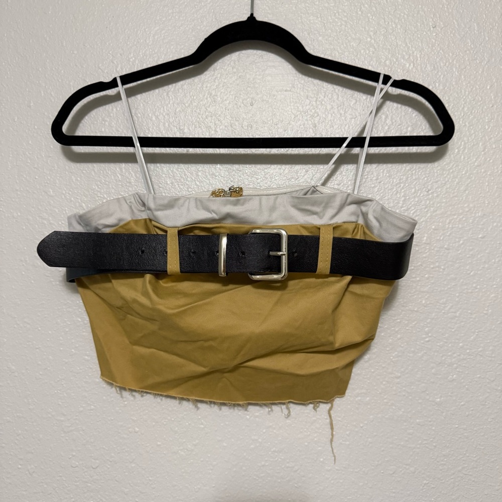 Belted crop top